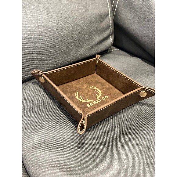 Southern String Hat Co Leather Catch All Tray - Picture 4 of 4
